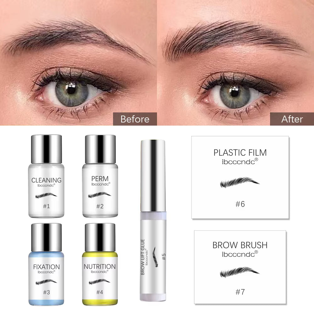 Brow Lamination Kit Semi-Permanent Brow Lift Extension Kit Brow Lash Lift Brow Lamination Eyelash Lifting Perming Lashes Makeup